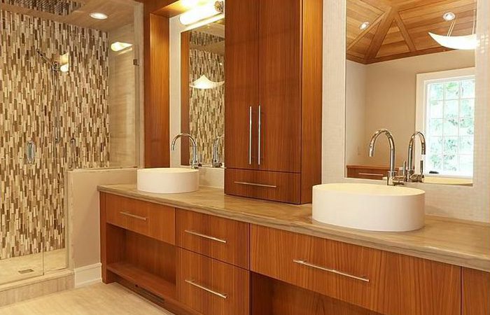 A high-end bathroom vanity and sink